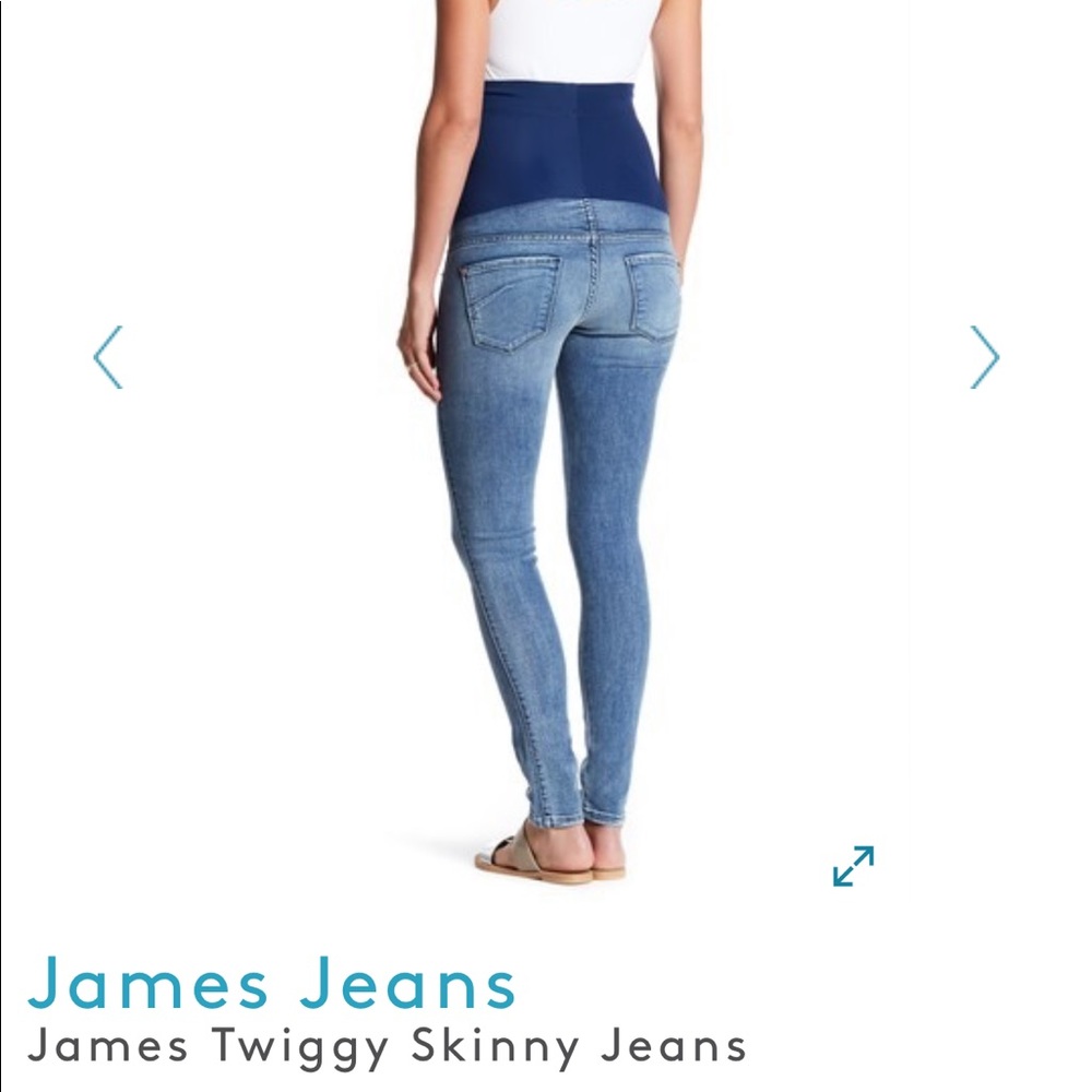 James Jeans Maternity Twiggy Skinny Jeans, Sz 31